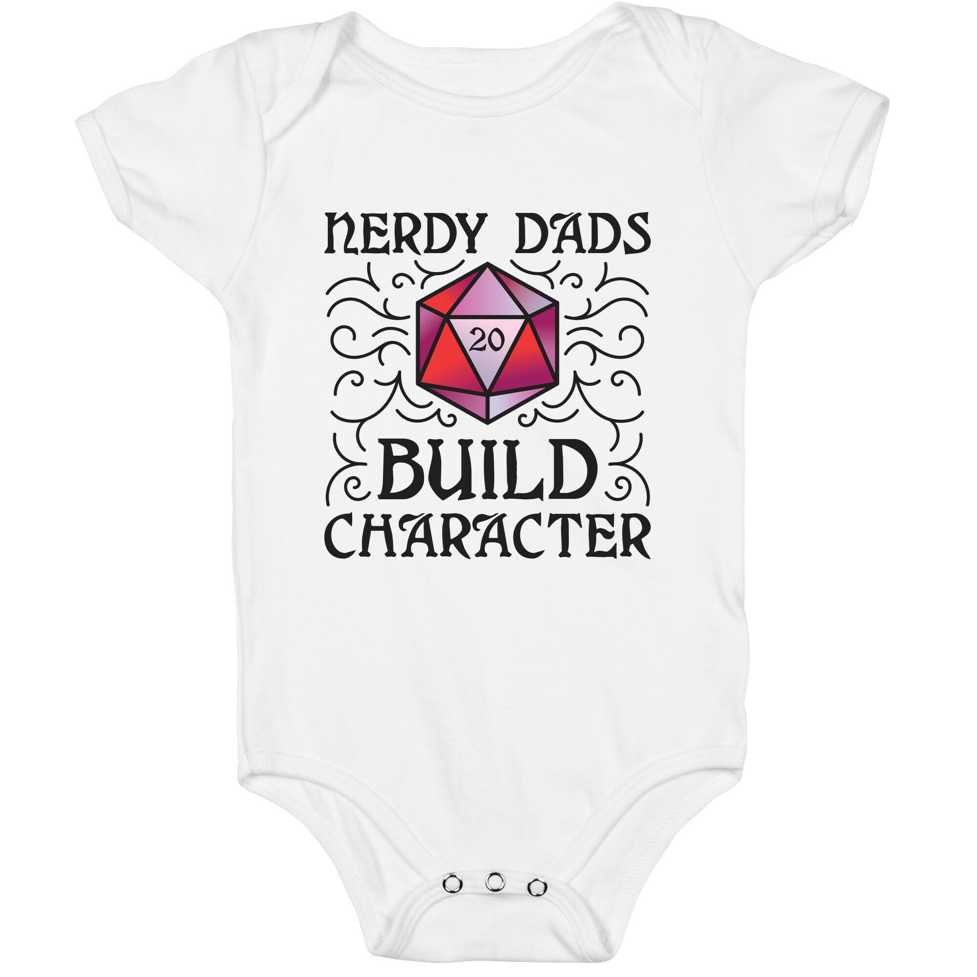 Nerdy Dads Build Character Baby One Piece